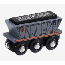 Dřevěné vláčky - Maxim vagon na uhlí