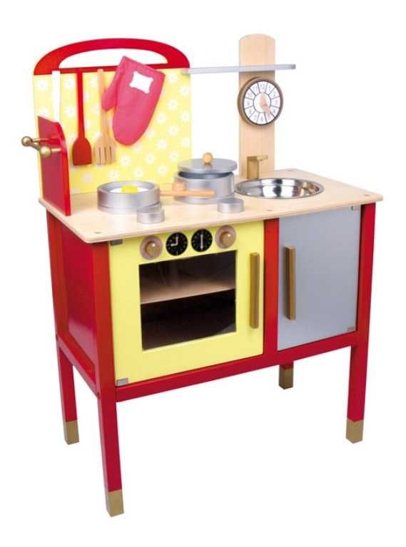 Dětská dřevěná kuchyňka LE6523 - 77 cm