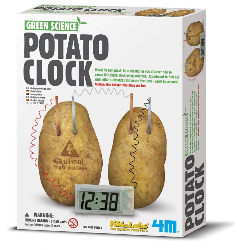 Experimentální sada - hodiny z brambor