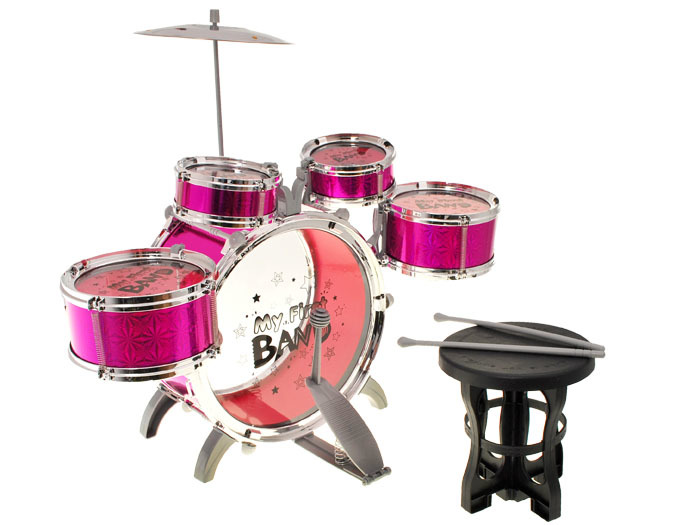 Dětské bubny - růžové