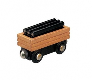 Dřevěné vláčky - Maxim vagon s potrubím