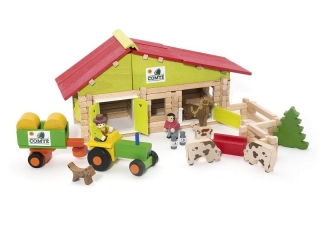 Dětská dřevěná farma - 140 dílů  