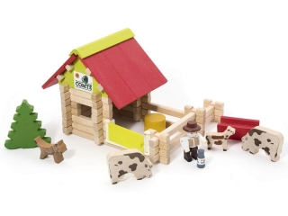 Dětská dřevěná farma - 70 dílů  