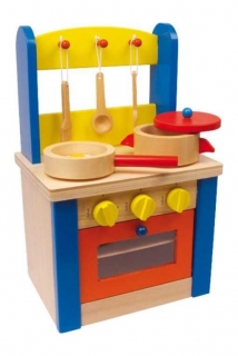 Dětská dřevěná kuchyňka LE6165 - 38 cm