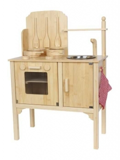 Dětská dřevěná kuchyňka LE4355 - 77 cm