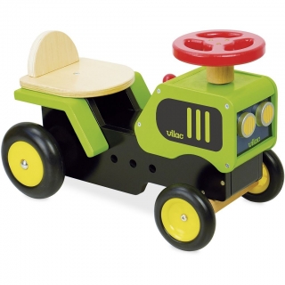 Dětské dřevěné chodítko - traktor