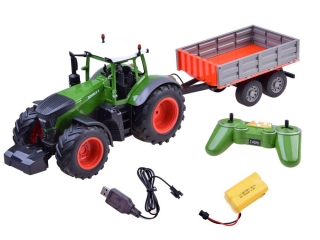 Kik Traktor s vlečkou RC 1:16